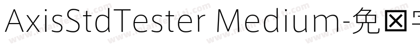 AxisStdTester Medium字体转换